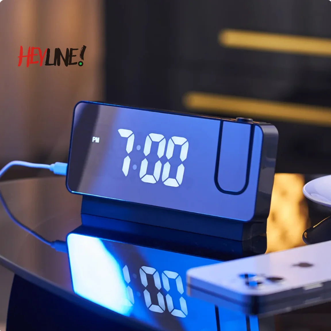 RELOJ ALARMA CON PROYECTOR 🕓📽️✨