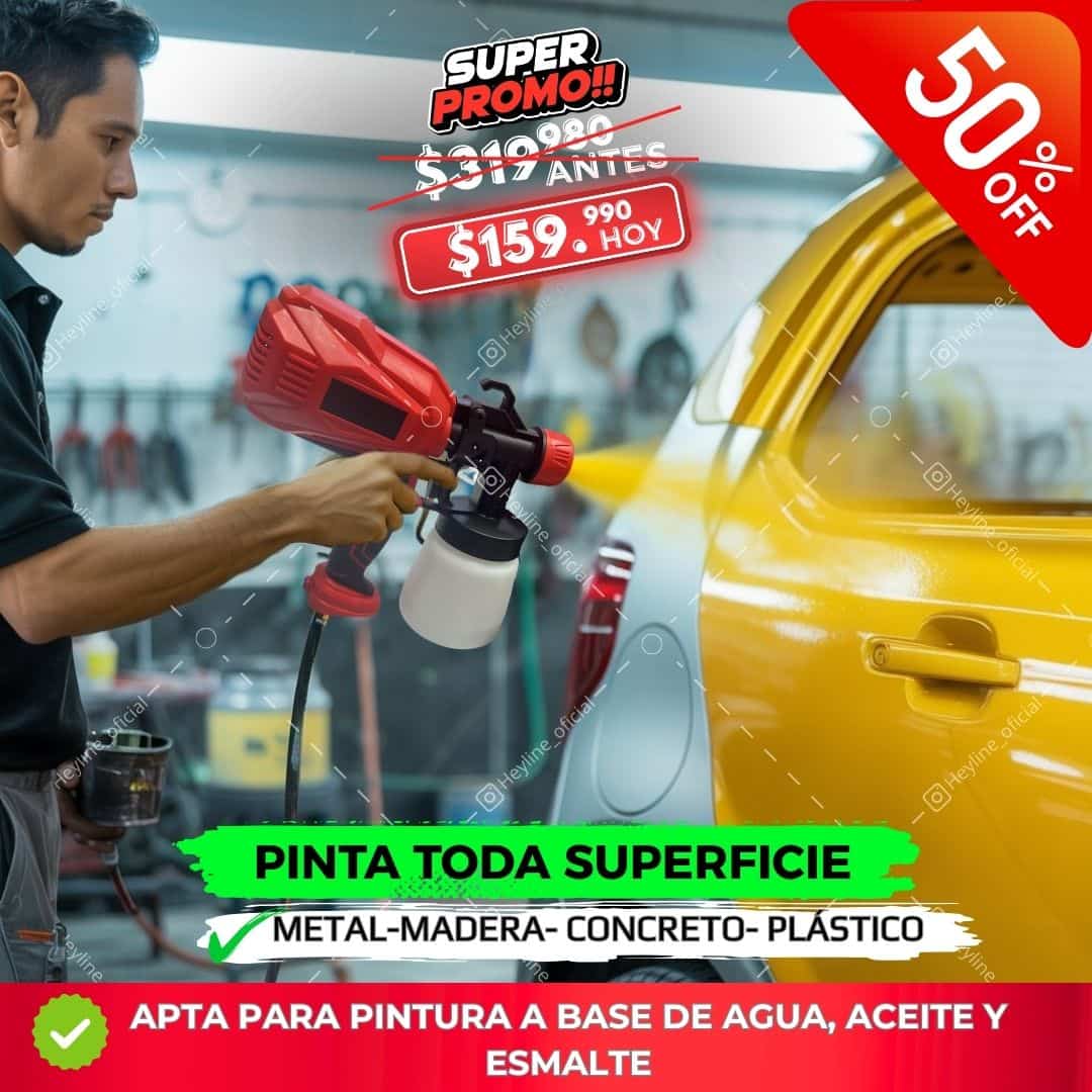 COMPRESOR DE PINTURA ROJA ELECTRICA 2.0