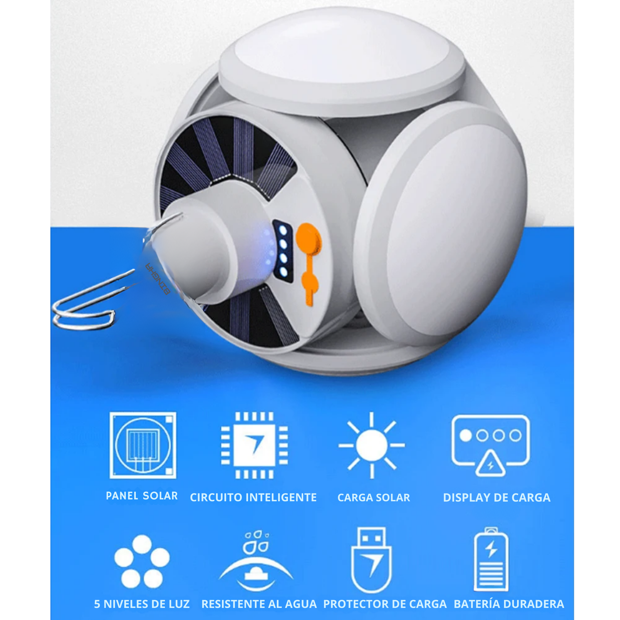 LAMPARA SOLAR MULTIPROPÓSITO ☀️