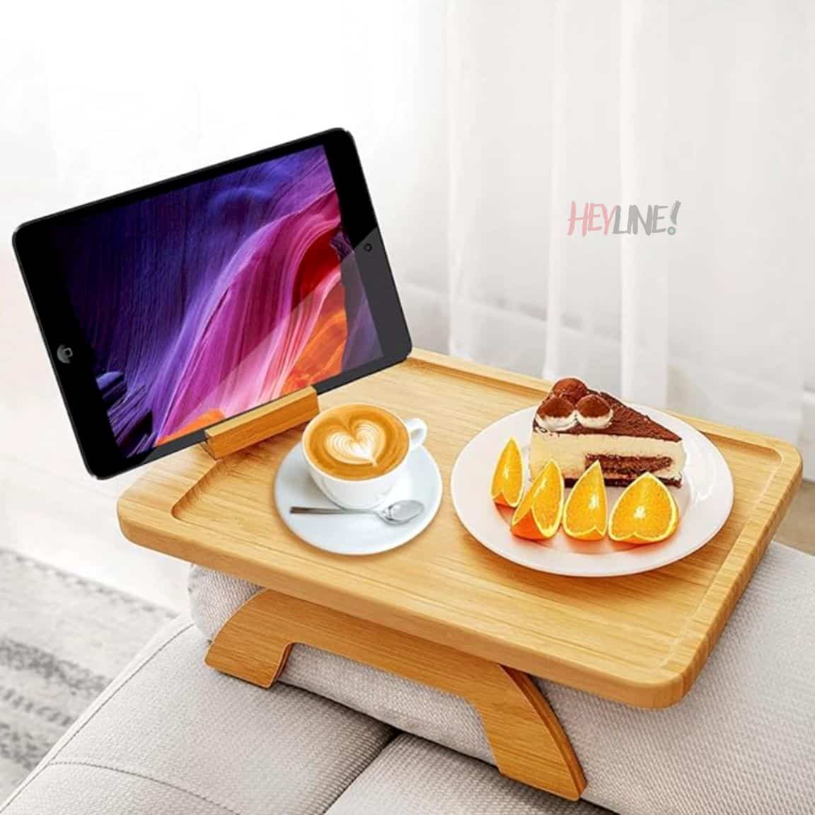 BANDEJA BAMBÚ PREMIUM PARA SOFÁ ⭐️