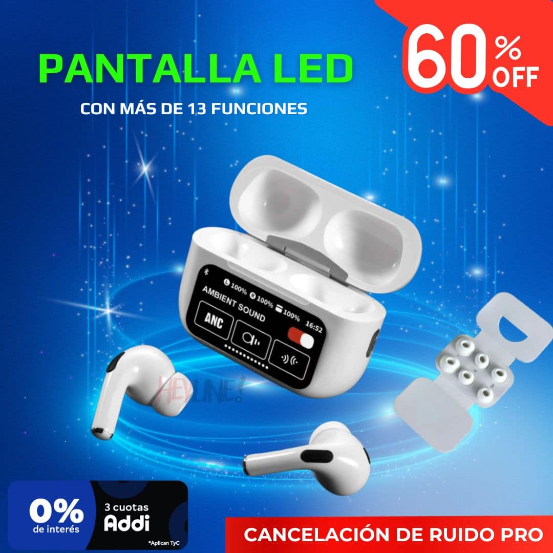 AUDÍFONOS DE LUJO CON PANTALLA LED 📲 ¡OFERTA LIMITADA!