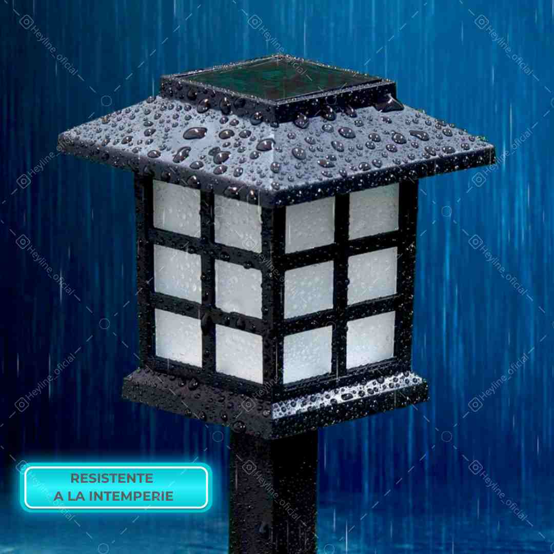 LÁMPARA SOLAR PARA EXTERIORES 🏡✨