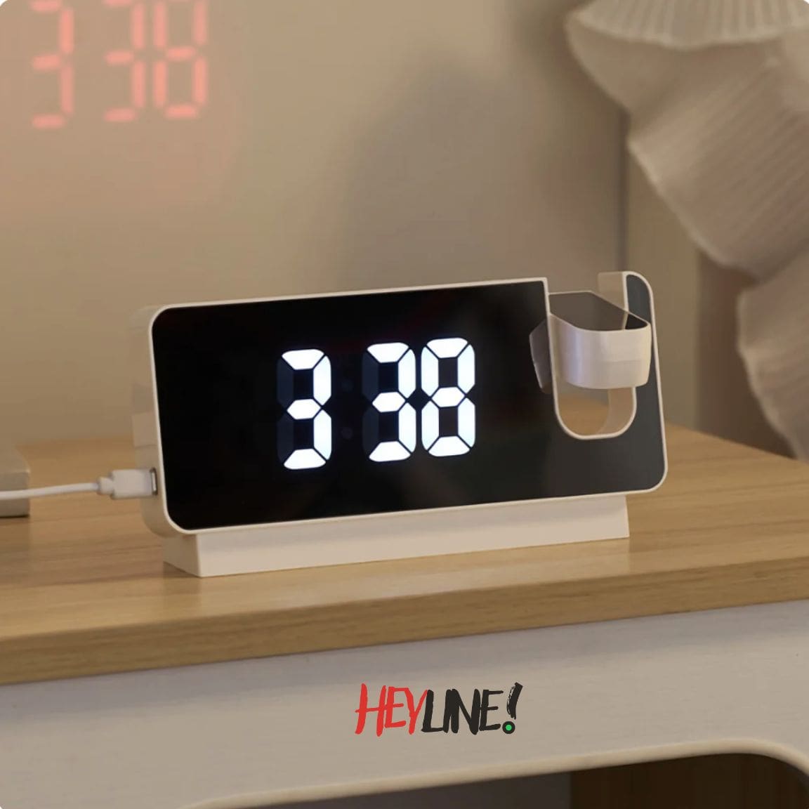 RELOJ ALARMA CON PROYECTOR 🕓📽️✨