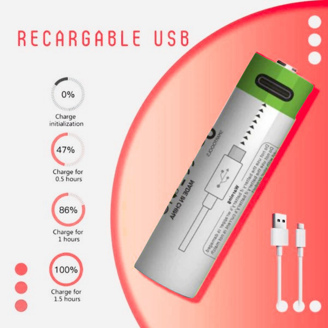BATERÍAS RECARGABLES USB