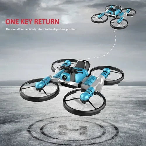 DRONE MOTOCICLETA 2 EN 1 CON CAMARA