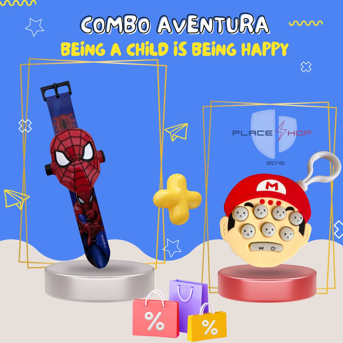 RELOJ 3D + POP IT