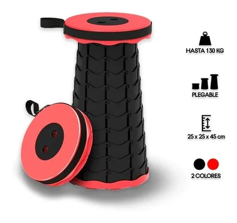 ✅ SILLA PLEGABLE PORTÁTIL Y RETRÁCTIL