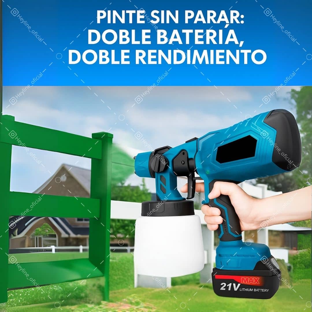 COMPRESOR DE PINTURA INALAMBRICO  [2 BATERÍAS] 🎨🔋