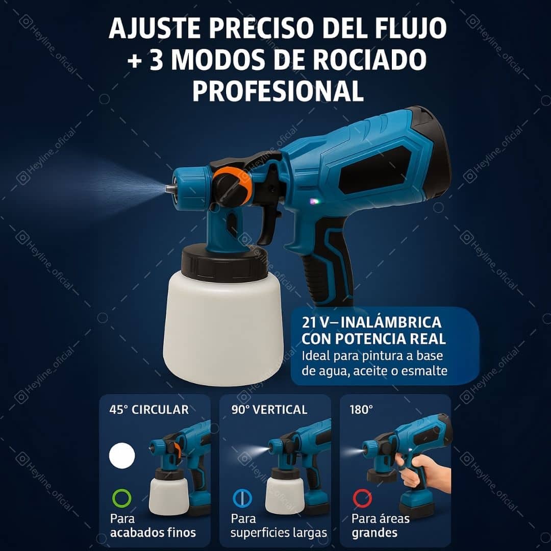 COMPRESOR DE PINTURA INALAMBRICO  [2 BATERÍAS] 🎨🔋