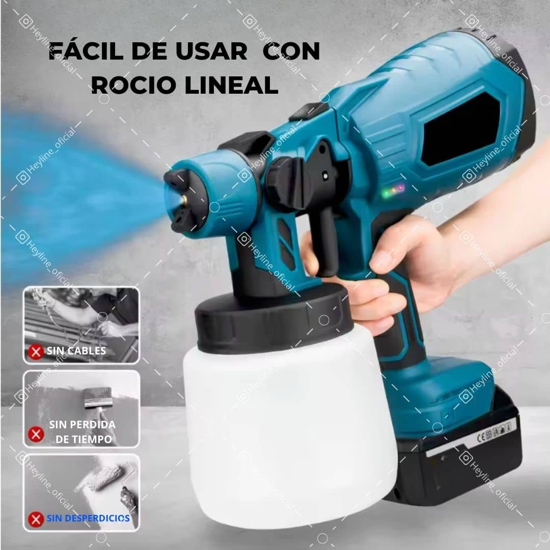 COMPRESOR DE PINTURA INALAMBRICO  [2 BATERÍAS] 🎨🔋