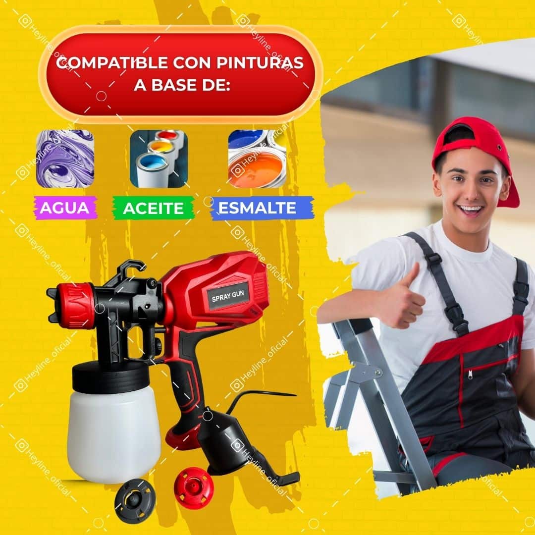 COMPRESOR DE PINTURA ROJA ELECTRICA 2.0