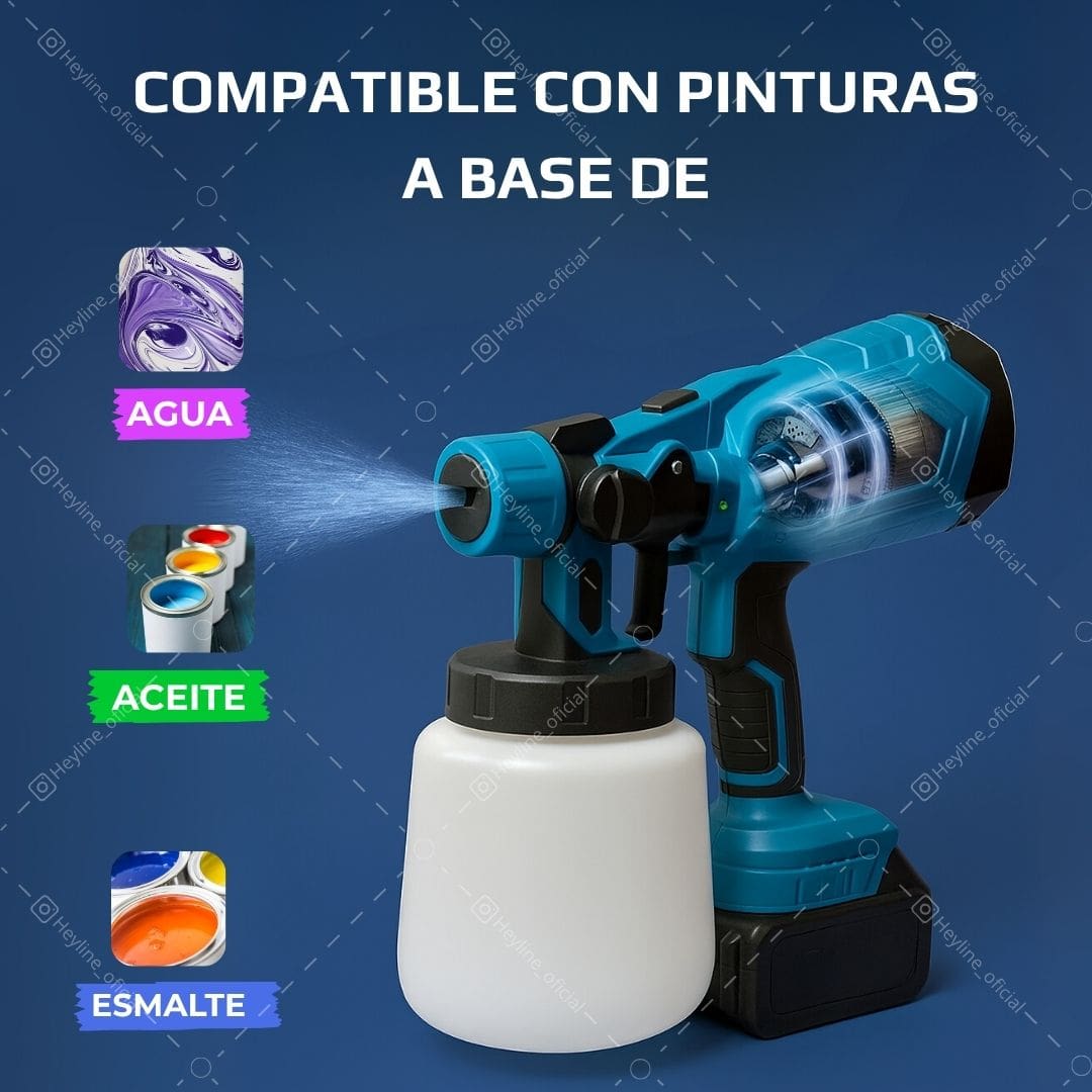 COMPRESOR DE PINTURA INALAMBRICO  [2 BATERÍAS] 🎨🔋