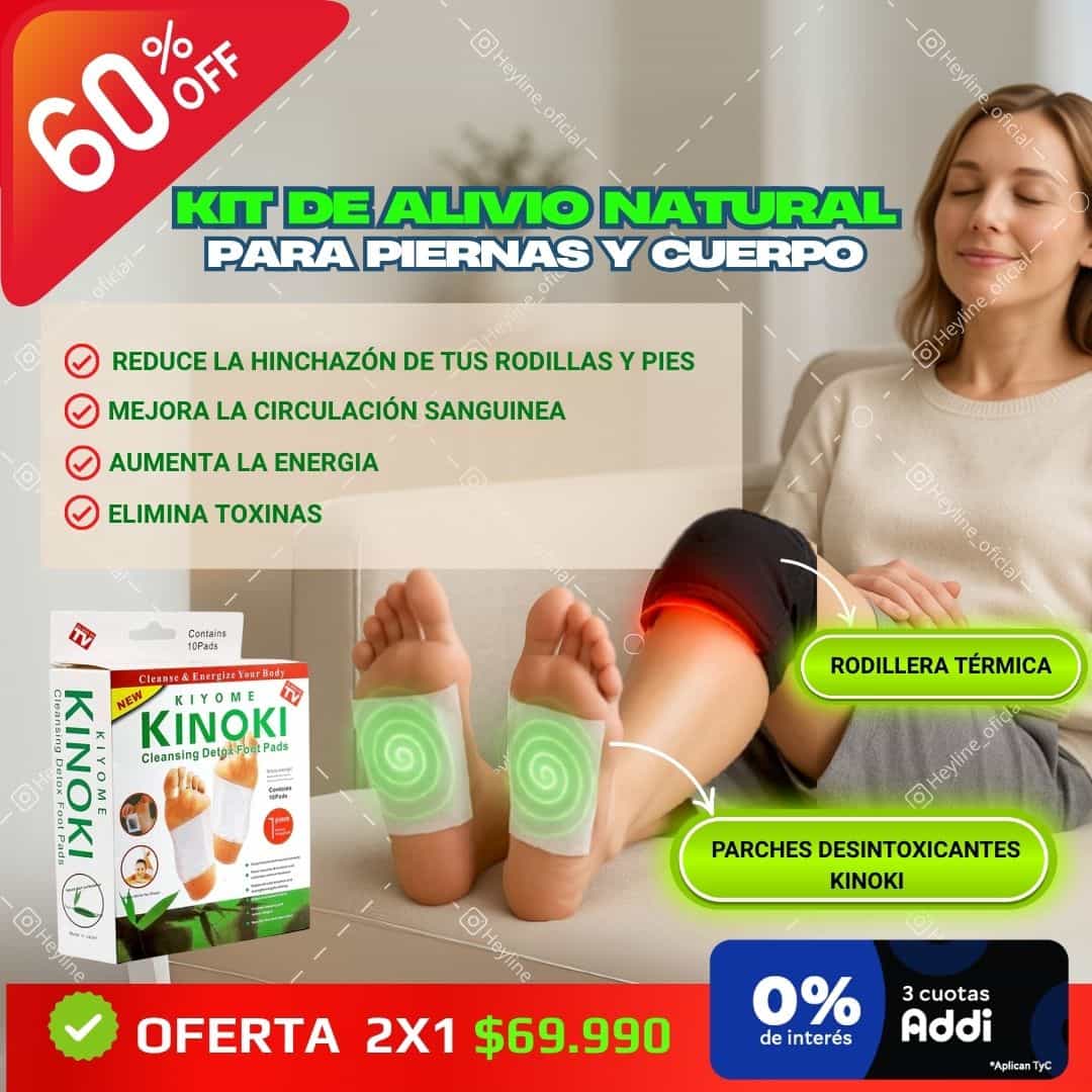RODILLERA TERAPÉUTICA🦵+ PARCHES™️ NATURALES PARA PIES 🦶