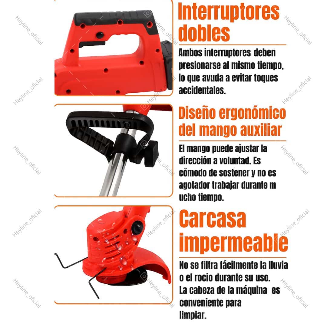 KIT GUADAÑA INALAMBRICA [2 BATERIAS] 🌿🪵  [RECIBE 2 OBSEQUIOS 🎁]