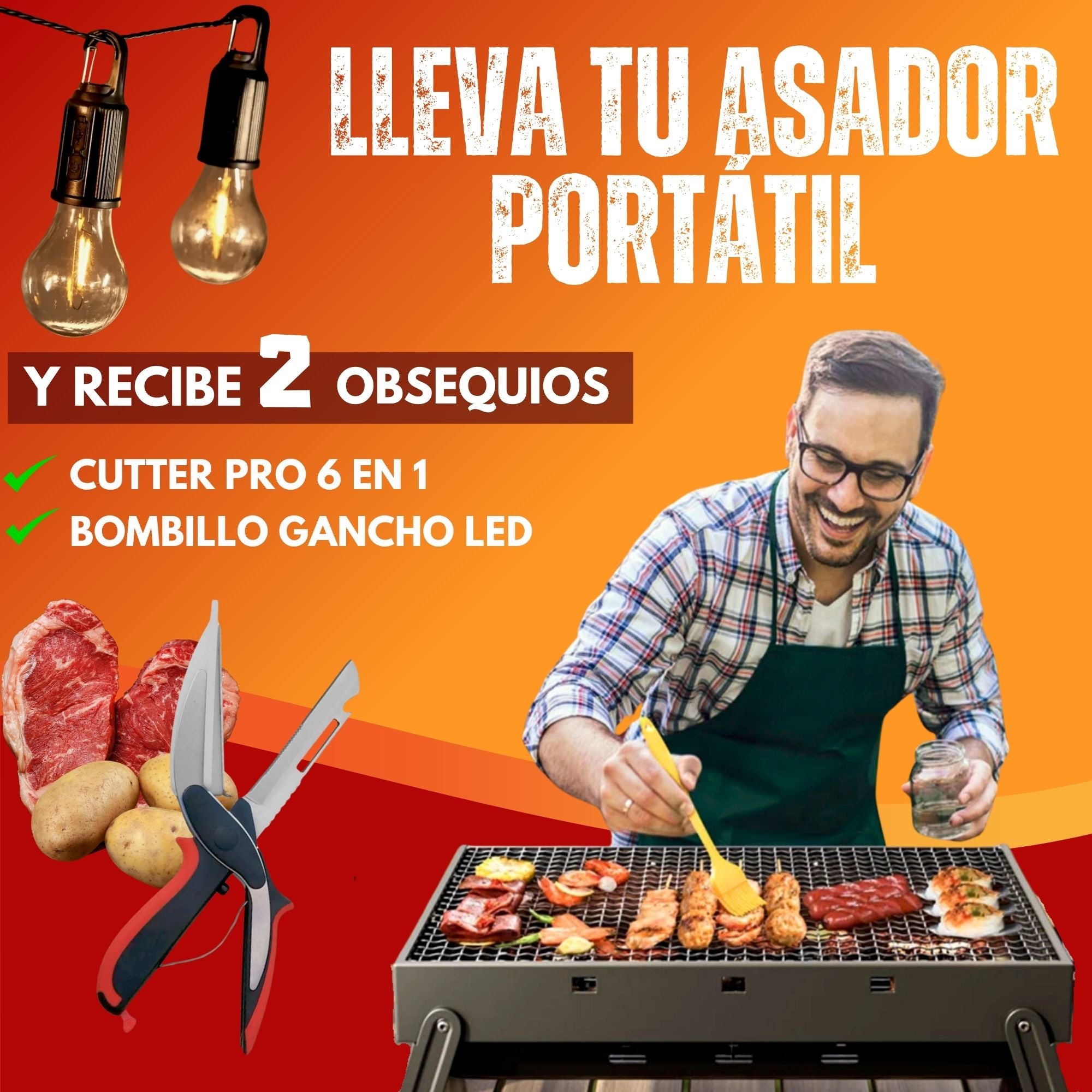 PARRILLADA PORTABLE [PAGA 1 LLEVA 3]