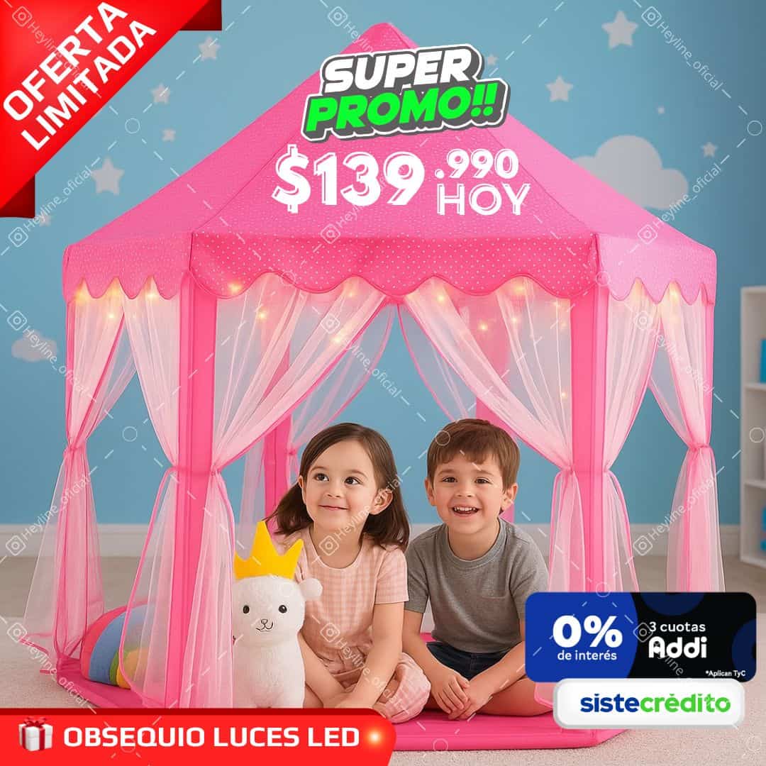 CASA CASTILLO  INFANTIL CON LUCES