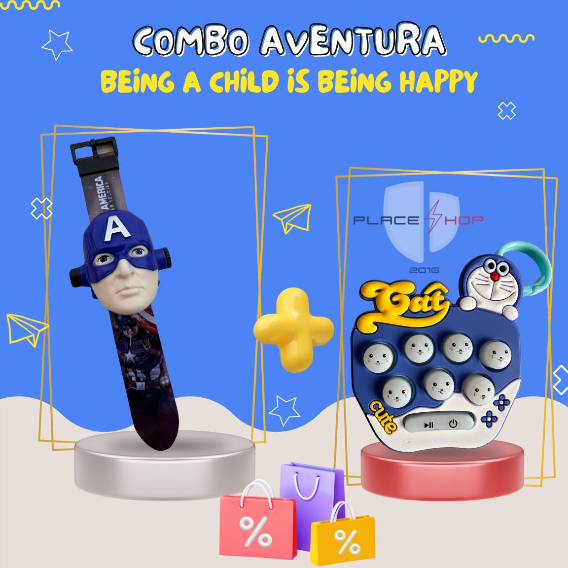 RELOJ 3D + POP IT
